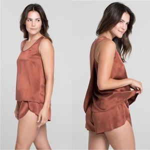 Lunya Silk Tulip Tank Set - Copper XL